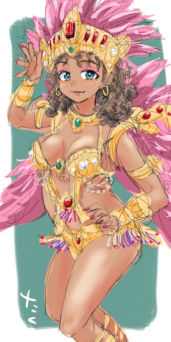サンバガール71💃🏻完成
#イラスト #illustration 