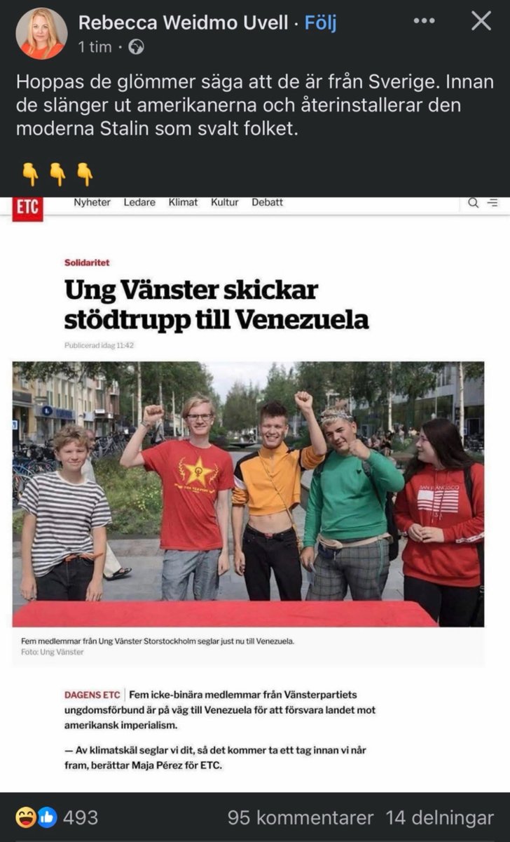 Svenk höger sprider en falsk skärmdump om en "artikel" som inte existerar. Visar på att högern igen saknar noll i källkritik. 

#svpol #svpolitik