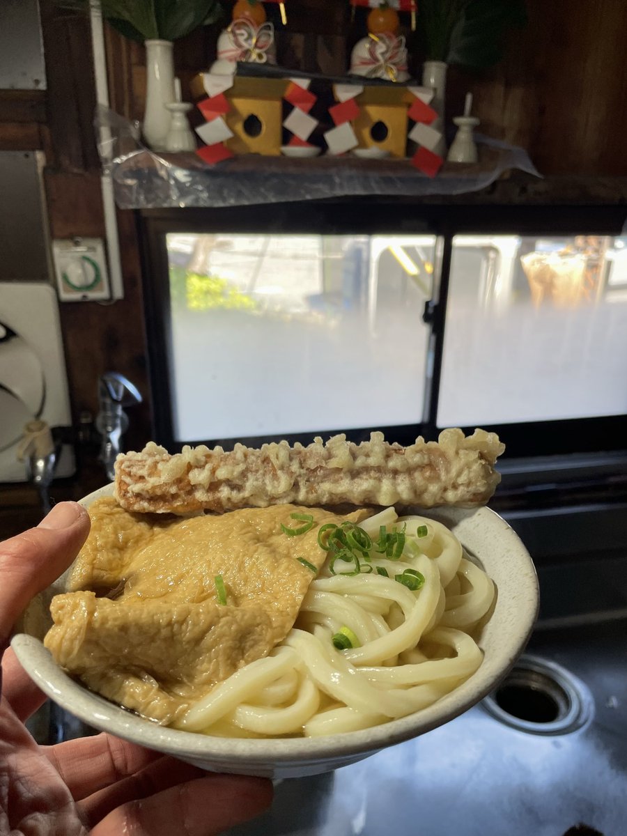 今日から！やっとります😊
良いうどんが出来ますように🙏