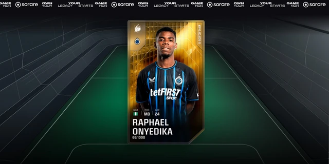 #Sorare LIMITED "Onyedika" #GIVEAWAY!

I will be giving away a limited Onyedika to one of my followers.

To Enter: Follow, Like / RT &amp; Comment ur sorare username!

I will dm the winner this weekend!😊
Have a good day all!❤️

#soraregiveaway #GiveAways #giveaway #Giveaway #NFT