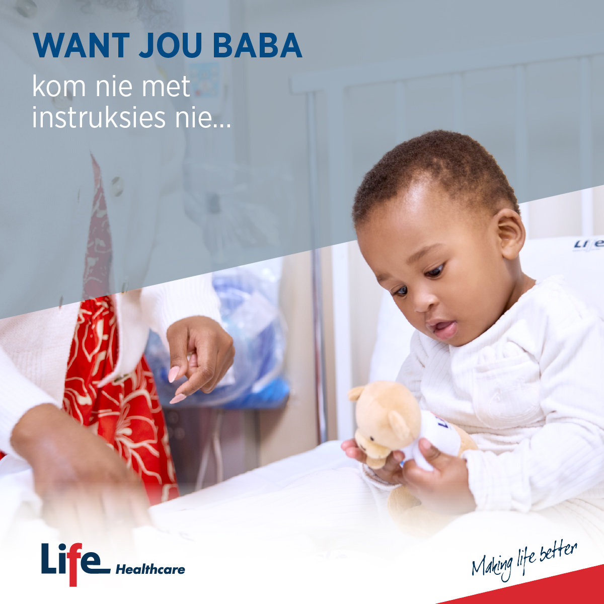 Aangesien jou kleinding nie met instruksies kom nie, is dit nogal ‘n groot taak om seker te maak hulle bly gesond. By Life Healthcare is jou woelwater in bekwame hande. Vir meer oor Life Healthcare se pediatriese dienste:
bit.ly/4fxYIpY