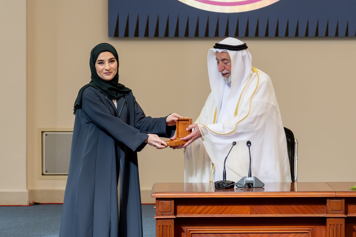 HHShkDrSultan's tweet photo. تكريم الشعراء الفائزين بجائزة القوافي 2025
Honouring the winning poets of the “Qawafi Award” 2025 https://t.co/IhMRJnxOfY