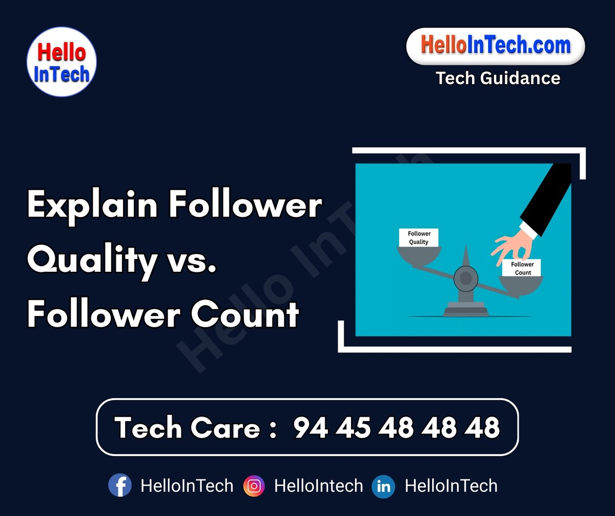 HelloIntec13514's tweet image. Explain follower quality vs. follower count

If you would like more information, please visit the page.
hellointech.com/explain-follow…

#hellointech #followerquality #socialmediaengagement #digitalcommunity #authenticaudience #engagedfollowers #socialmediametrics