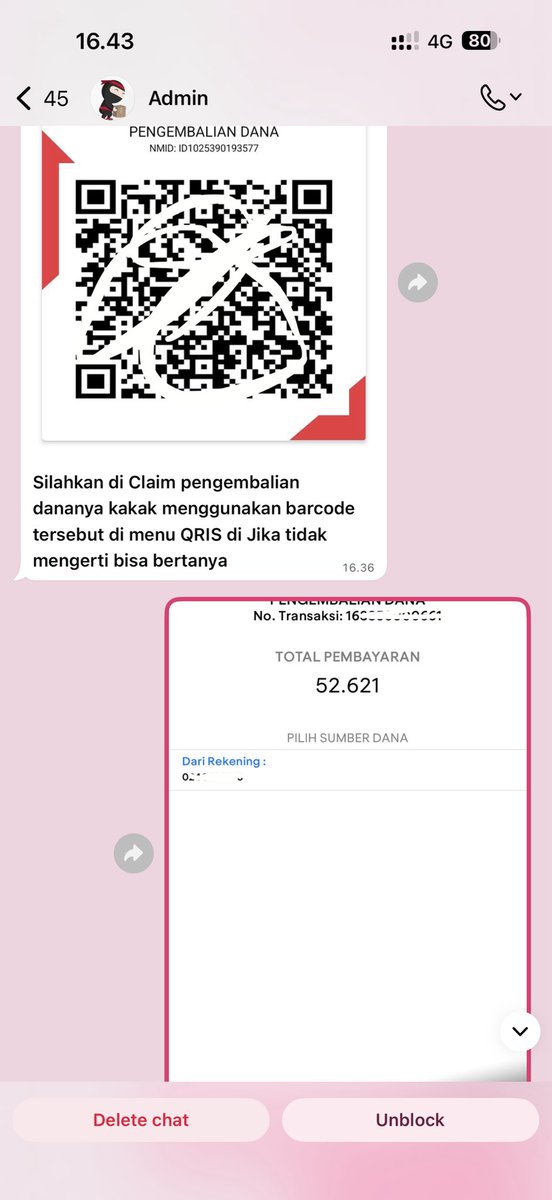 hyeoksolo's tweet image. ‼️HELP RT hati-hati modus penipuan baru buat yang sering belanja online 😅👎🏻

serem banget sampe tau no. resi bahkan alamat~ modusnya mengatas namakan ekspedisi trs katanya barangnya ketuker dan kasi opsi refund manual lewat qris gitu, nama merchant qrisnya “pengembalian dana”