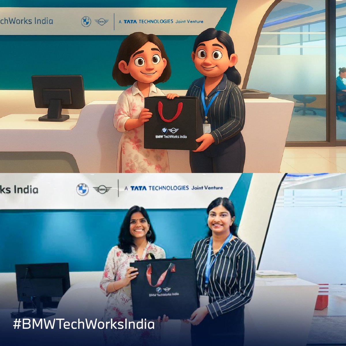 BMWTechWorksInd's tweet photo. New minds. Bold ideas. A shared drive to innovate.

Meet our new joiners, reimagined with a Pixar-style twist, because creativity matters as much as technology.

#BMWTechWorksIndia #BMWGroup #InnovationInMotion
#FutureOfMobility #JoinTheJourney #NewJoiners https://t.co/6AJ6SRh6lX