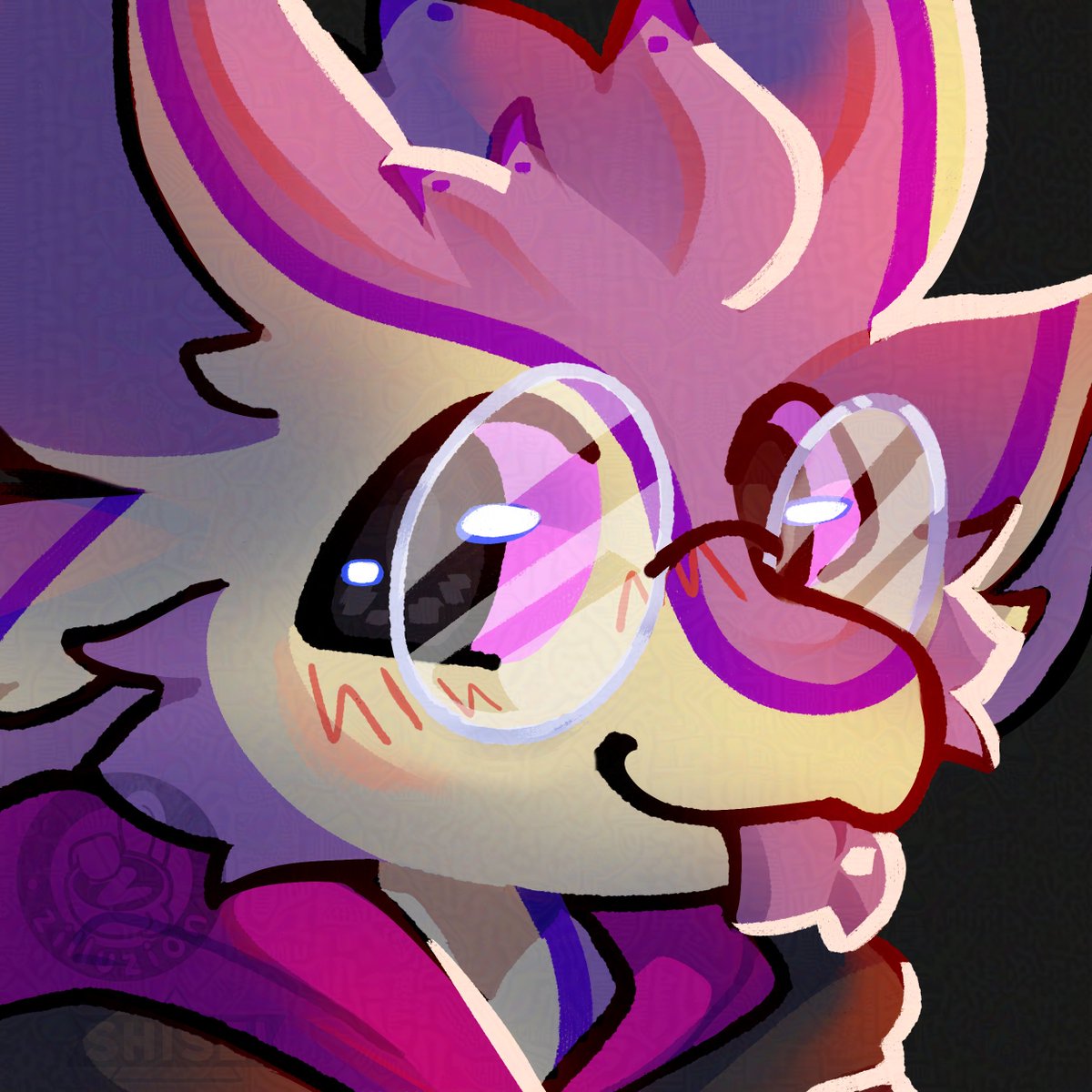 pretty in purpley pink 💜
collab headshot with <a href="/Shisei_11/">Shisei (Inactive, follow elsewhere)</a>, for Vasilis
