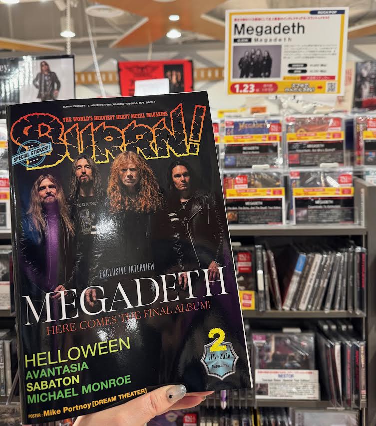 BURRN!】 BURRN ! 2026年2月号が入荷しました！🔥 最終作『MEGADETH