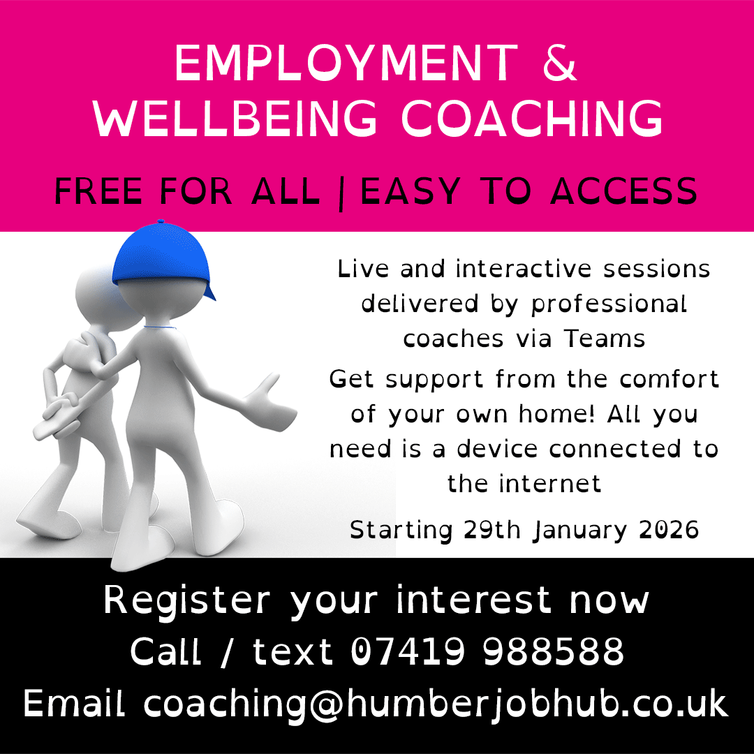 New Year's Resolution to find a new job?
If you live in Goole, Howden, Brough or surrounding area and have a device to access these free, live interactive sessions from the comfort of your own home, email coaching@humberjobhub.co.uk to register now.
#nBSFoundation #Nonforprofit