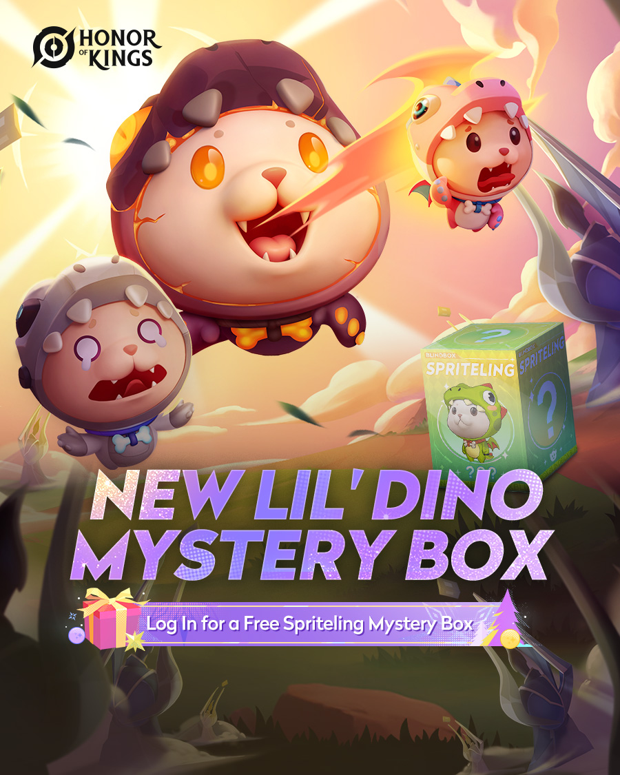 HonorOfKings's tweet photo. 🐾 A wild new Spriteling look has appeared!
From January 8, join the event and claim your FREE Cat Spriteling: Lil' Dino Mystery Box!
🦖 Dinosaur~!
Download Honor of Kings now!
👉https://t.co/4GRLTKAxMI
#HonorofKings #HOK #Spriteling https://t.co/39wAoe0WDe