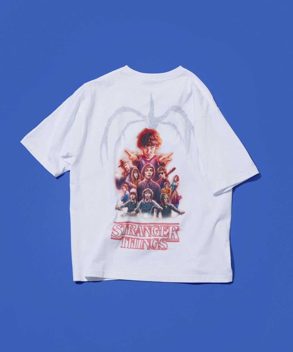 StrangerThings × #ENDRECHERI 【MIND FLAYER TEE】 透け感のある生地