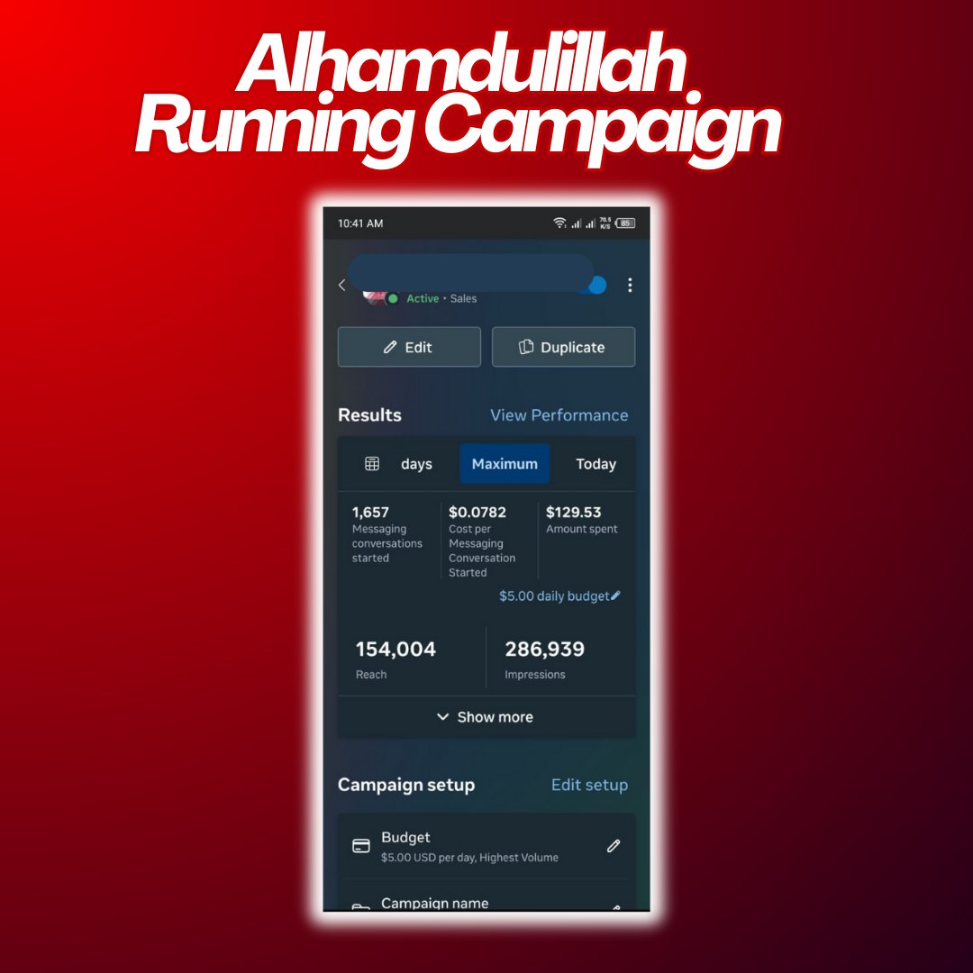 Meta Ads Message Campaign for Sharee Product price: 1250 - 1750 tk. Daily  budget: 5 USD CPR: 0.07 Total Reach: 154000+ Total Impression: 286939+  Total Amount Spent: 129+ USD #MetaAds #DataDrivenMarketing #dataanalysis  #CampaignOptimization #marketing ...