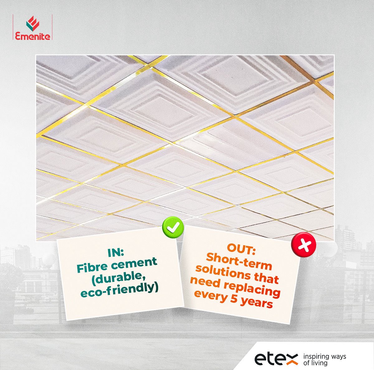 emenitelimited's tweet image. 2026 is the year of smarter building. From durable materials to energy-efficient designs, here’s what’s IN (and OUT) for stronger, sustainable homes. Swipe to see the trends shaping the future. 

#EQUITONE #DesignFreedom #FacadeInnovation #ArchitecturalDesign