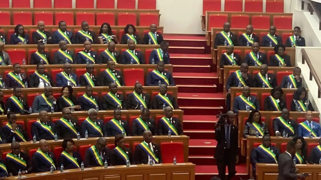 ChLECHEVALIER's tweet image. Assemblée Nationale gabonaise :

        Où sont les blancs, Dame #OBONO ???