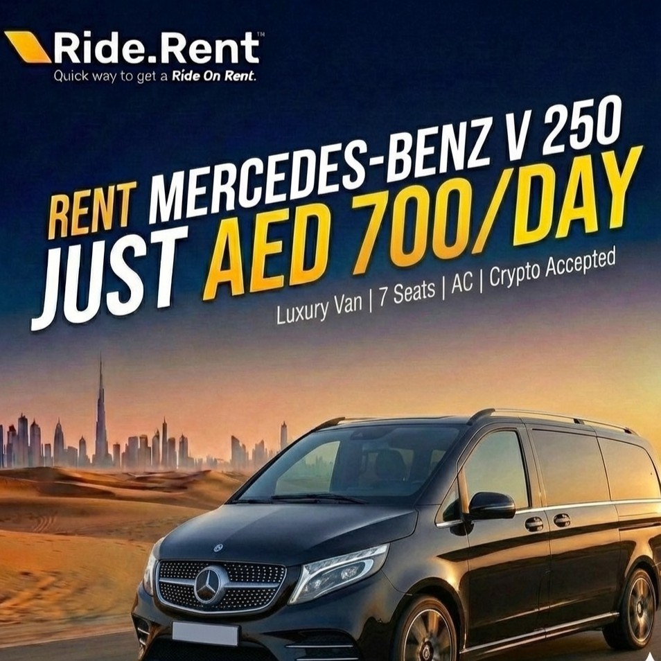 RentWithRide's tweet photo. Travel in first-class comfort. 🚐✨ Rent the Mercedes-Benz V 250 in Dubai today. ✅ Spacious Luxury Interior ✅ Perfect for Business or Family ✅ Crypto Accepted

Book your ride 👇 https://t.co/F628ctQaMh 

#RideRent #MercedesVClass #DubaiLuxury #VanRental #dubaistyle #comfort https://t.co/HLfWoBOSdb