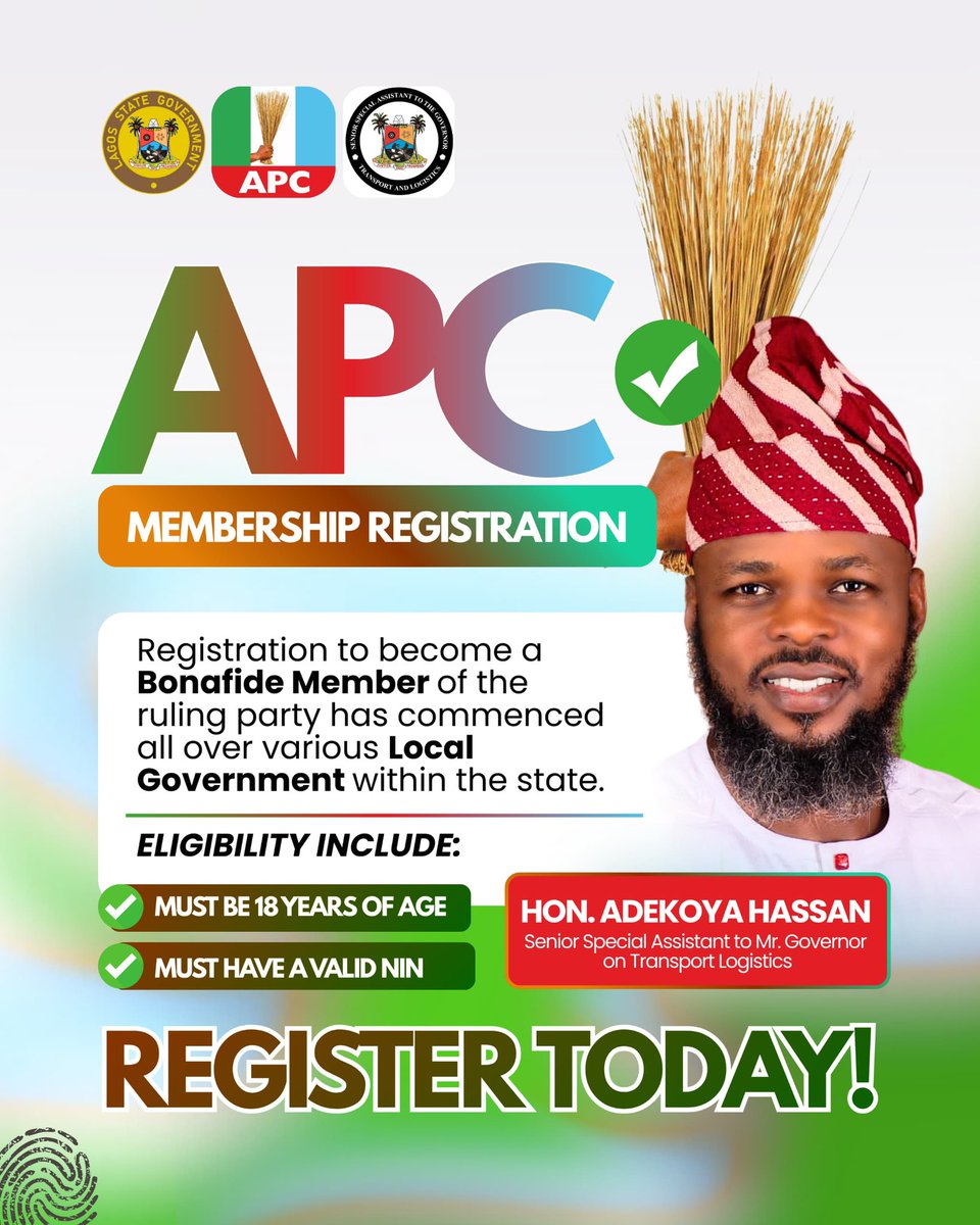 Hassanflowlgx's tweet photo. #apc #apcregistration #foragreaterlagos #nigeria #lagos #mrgridlock https://t.co/NKfTJBBwgd