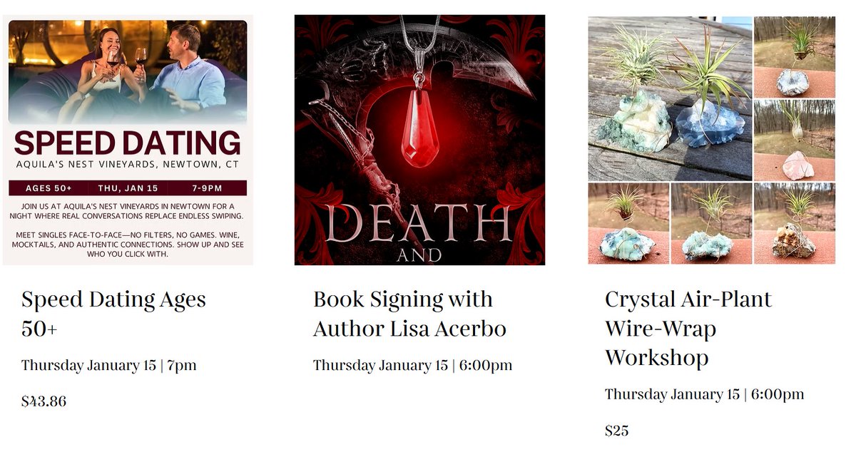 Apocalipstick_'s tweet photo. If you all know me, you know how excited I am to be at @AquilasNestWine Vineyards. Come grab a glass of the good stuff, chat about books, stay for the workshop, and maybe speed dating too! January 15 @ 6 PM. #wine #booksigning #newrelease #winery #witches #reaper https://t.co/2VIAcD1HUG