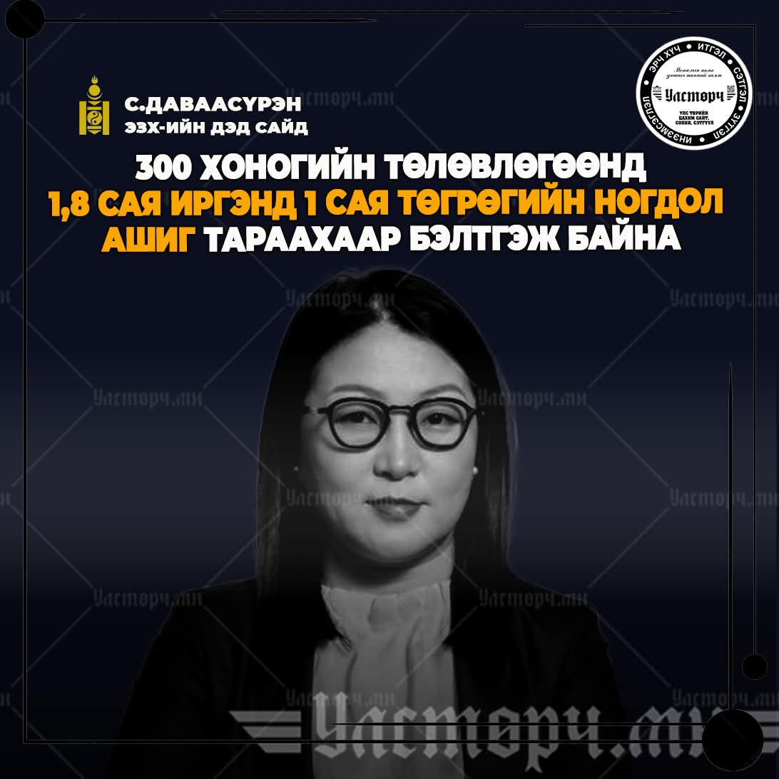 Топор, шатар, темон 3 мөнгө тараана гэж хэлэхгүй, дэд сайдаараа 1.8 хүнд ₮1 сая тараана гэж хэлүүлж байгаа нь яг ямар учиртай юм бол доо 😂 яг л нэр нүүрээ нуусан орос троллууд шиг.
Ногдол ашиг ч гэх шиг энэ тархи угаалтаа зогсоо л доо та нар!