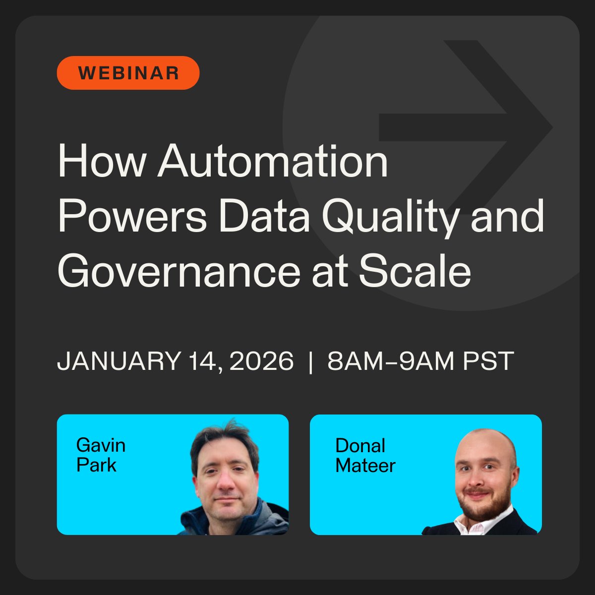 In this webinar learn how #FME automates data validation, transformation &amp; integration, and connects with  <a href="/DataGalaxy/">DataGalaxy</a>  to deliver trusted, governed data.  Join Gavin Park, IMGS  &amp; Donal Mateer, <a href="/SafeSoftware/">FME Data Integration</a> on Jan 14th. Register Now:  zurl.co/0BBIE 
#DataQuality