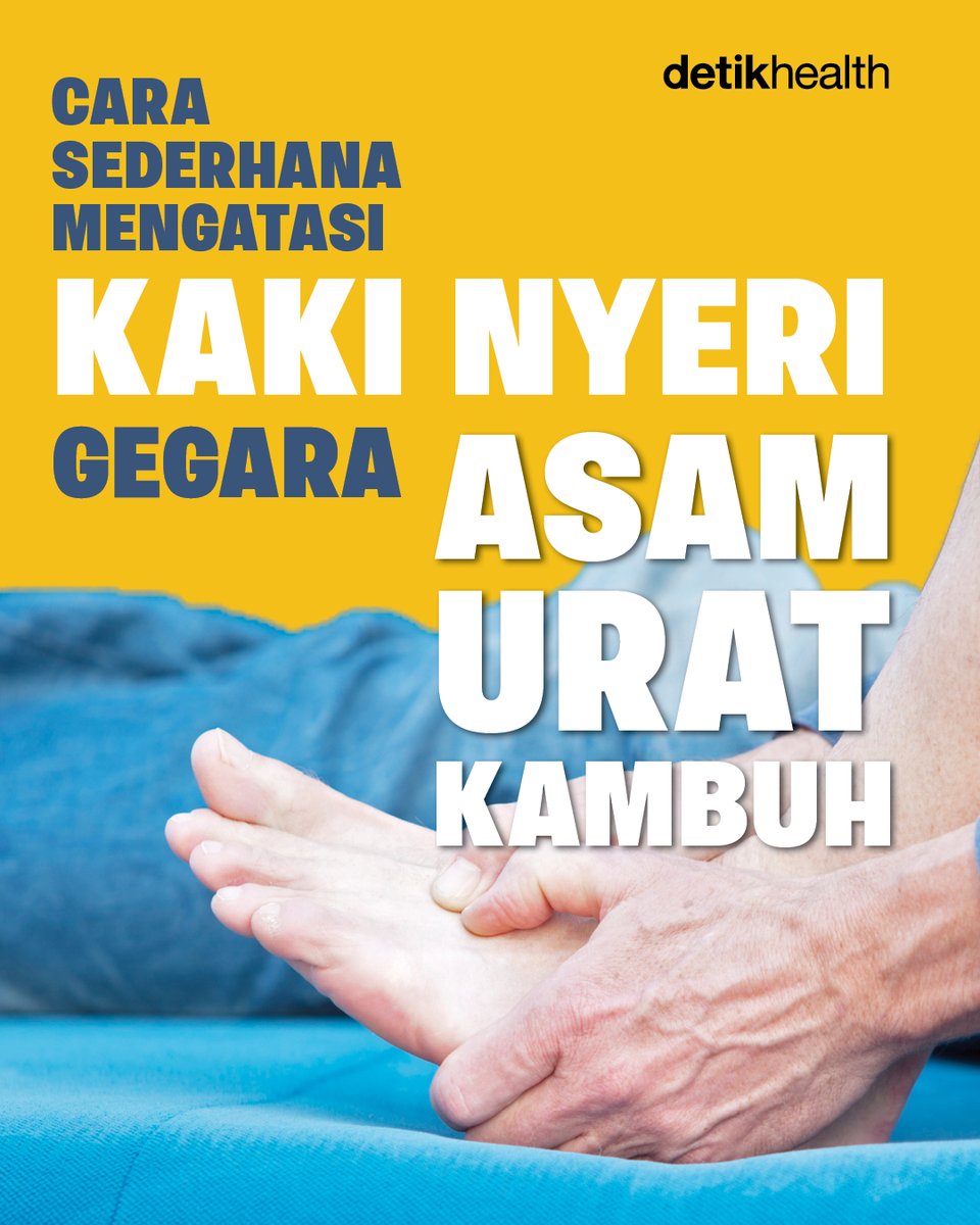 detikHealth's tweet photo. Kaki tiba-tiba nyeri banget? Bisa jadi itu serangan asam urat yang bikin aktivitas terganggu!
Yuk cobain deretan cara sederhana ini untuk meredakannya dulu di rumah. Sudah pernah ngerasain? Ceritain di kolom komentar ya! 🦶
#AsamUrat #Kesehatan #InfoSehat #Penyakit #detikhealth