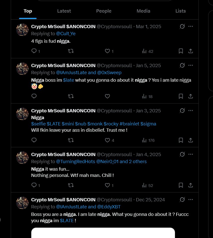 BabyCake_bnb's tweet photo. @Cryptomrsoull @anoncoinit @OGCasaBlanca @AbdAlGhani786 @BethCrawfo40038 Just imagine u have such a low IQ thinking u were banned for "no reason" when this is how your timeline looks like:

Exuse us for not wanting to have u part of the greatest ecosystem you racists pig. 

Trying to build something amazing, u and u frends stay away plz. https://t.co/TKHfBz0Mfi