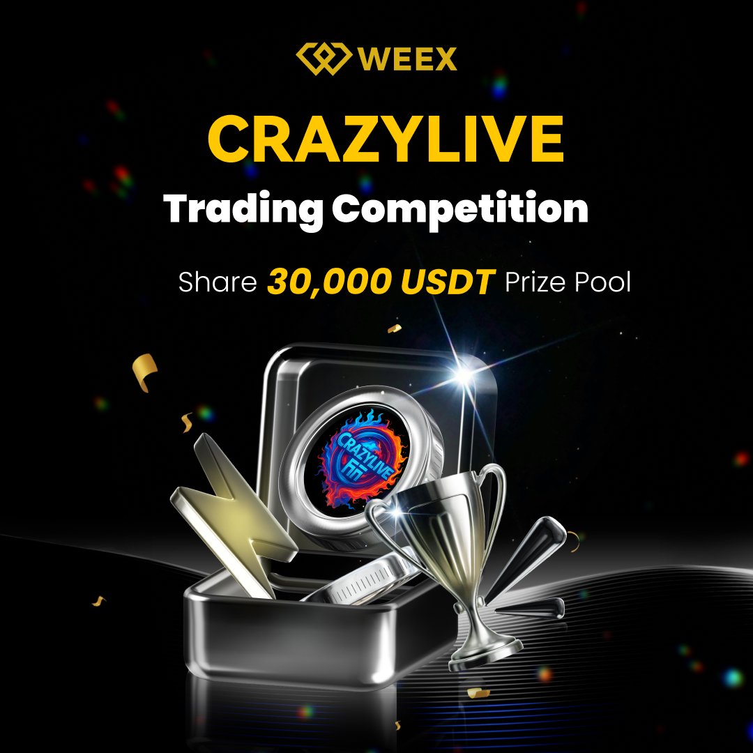 🎁 Low barriers! Trade $CRAZYLIVE <a href="/crazylivedao/">CrazyLive</a> to share 30,000 USDT!
📅 2026/01/06 18:00:00 - 2026/01/13 18:00:00 (UTC+8)

👉Join:weex.com/events/promo/c…
👀 Follow: <a href="/WEEX_Official/">WEEX</a>
❤️ RT + LIKE

#Airdrop #blockchain #tradetoearn #bitcoinprice #ethereumprice