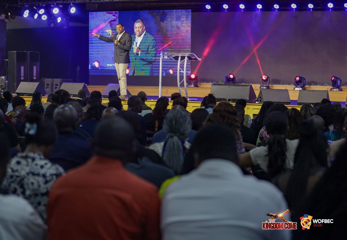 WOFBEC's tweet photo. "The restorative agenda begins with dealing with sin.

There’s more to sin than consequences.

Sin is an affront to the rule of God; it is an aberration to the way God intended things to be. 

There’s an ideal to the rule of God in your life." ~ Apostle Gideon Odoma

#WOFBEC2026 https://t.co/9xCMT6ttYd