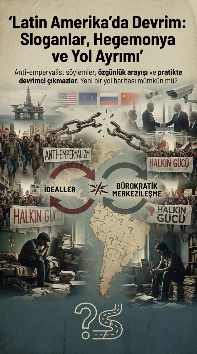 HANGİ ANTİ-EMPERYALİZM?

Latin Amerika'nın özgünlük adına devrimci mücadeleyi salt "anti-emperyalizme" indirgemesi, kapitalist bürokratik yapıyla sosyalist öz-yönetimsel yapı arasında denge kuramayarak sermayenin merkezileşmesine ve disiplinsizliğe karşı etkisiz kalması söz