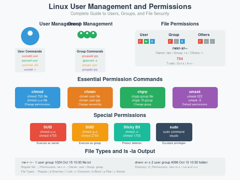 LinuxtipsPro's tweet photo. The definitive Linux User Management &amp; Permissions guide system admins actually use 📚

- Permission explained
- chmod/chown mastery
- SUID/SGID security
- Enterprise troubleshooting

400+ commands | Real scenarios | Security-focused

https://t.co/7Bl4gWVpjw
#Linux #InfoSec https://t.co/g3XT8lcum8