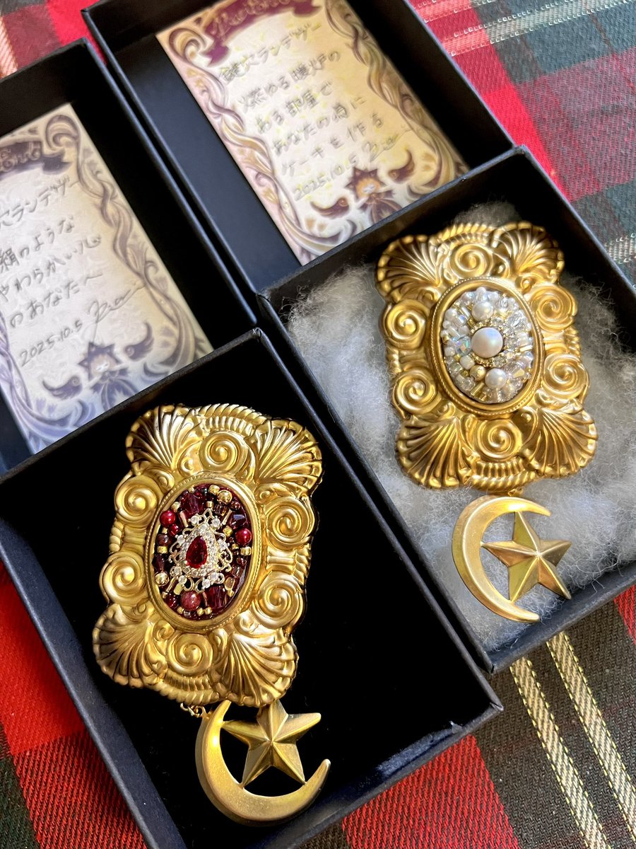 piari様　ハンドメイド　ブローチ Piariさん（ @piaricapiari ）さんのブローチが、ビンゴ大会の景品に出