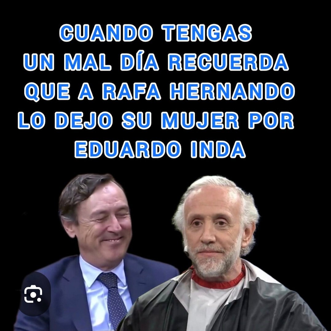 <a href="/Rafa_Hernando/">Rafael Hernando</a> Rafalito, se acabó la Navidad, deja de beber tanto, criatura.