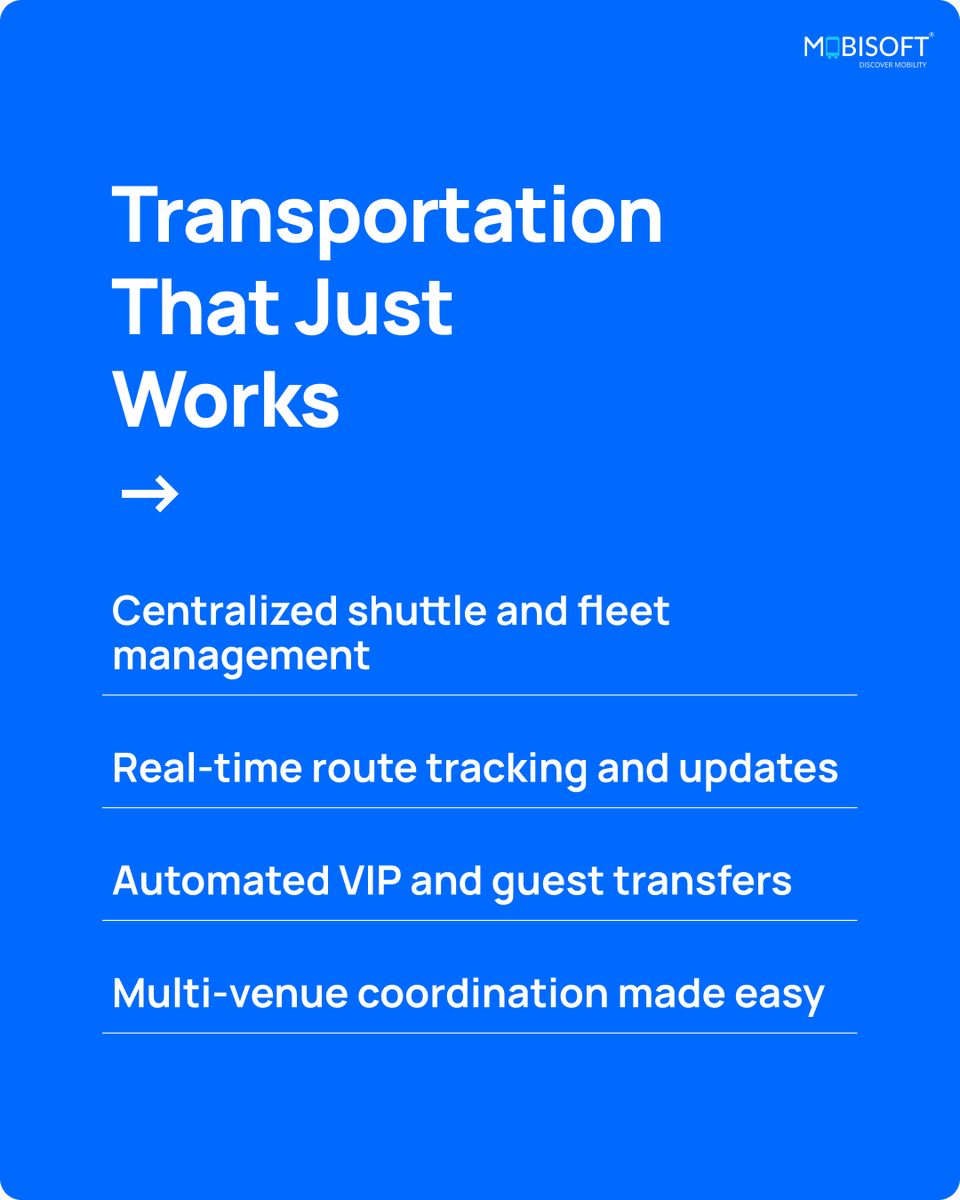 MobisoftInfo's tweet image. 𝐄𝐯𝐞𝐧𝐭 𝐓𝐫𝐚𝐯𝐞𝐥 𝐌𝐚𝐝𝐞 𝐄𝐟𝐟𝐨𝐫𝐭𝐥𝐞𝐬𝐬
Automate and optimize every journey with our white-labeled event transportation software solution: zurl.co/lZMKY 

#EventTransportation #SmartLogistics #VIPTransport