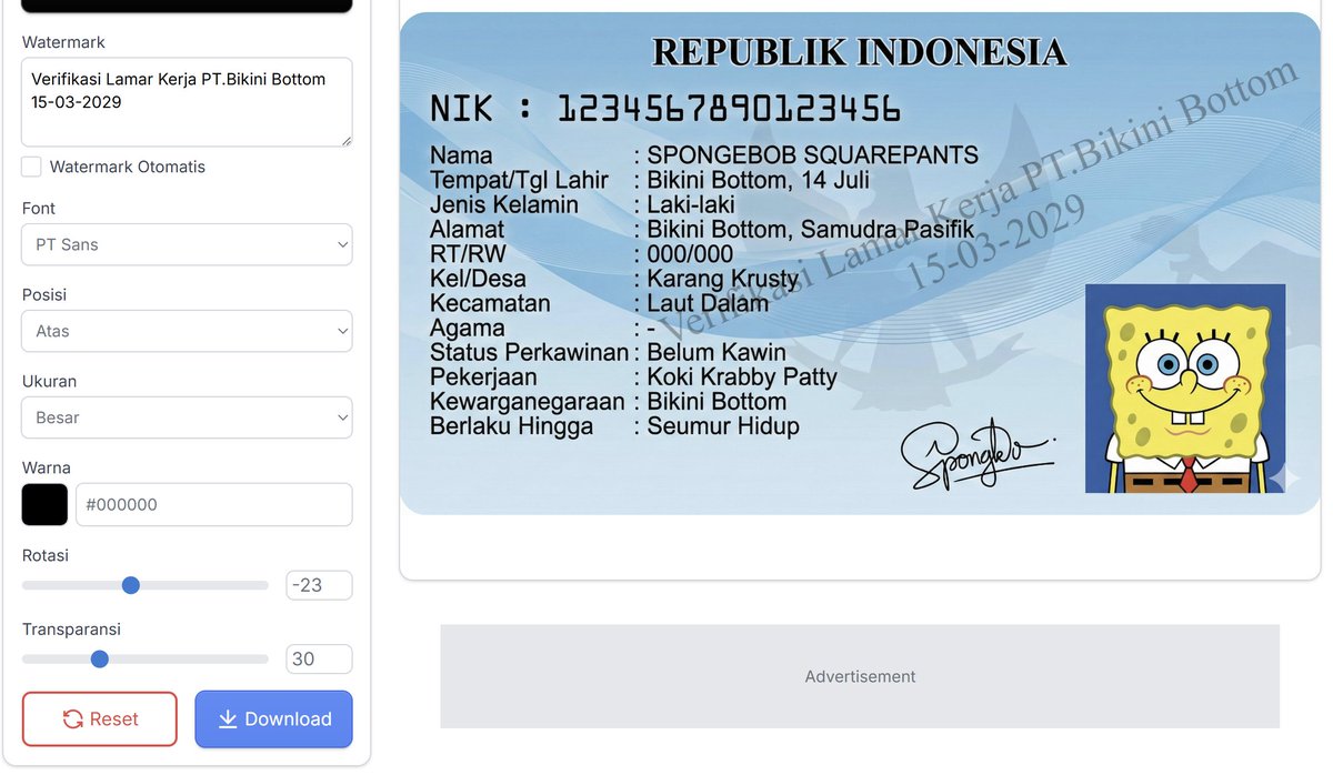 WatermarkKTP's tweet photo. Tapi kalau memang harus kirim foto KTP, pakai watermark KTP yang sudah jelas aman dan praktis untuk digunakan :
👉 WatermarkKTP
https://t.co/UPLEubMkYE https://t.co/lZEEvWmkvT