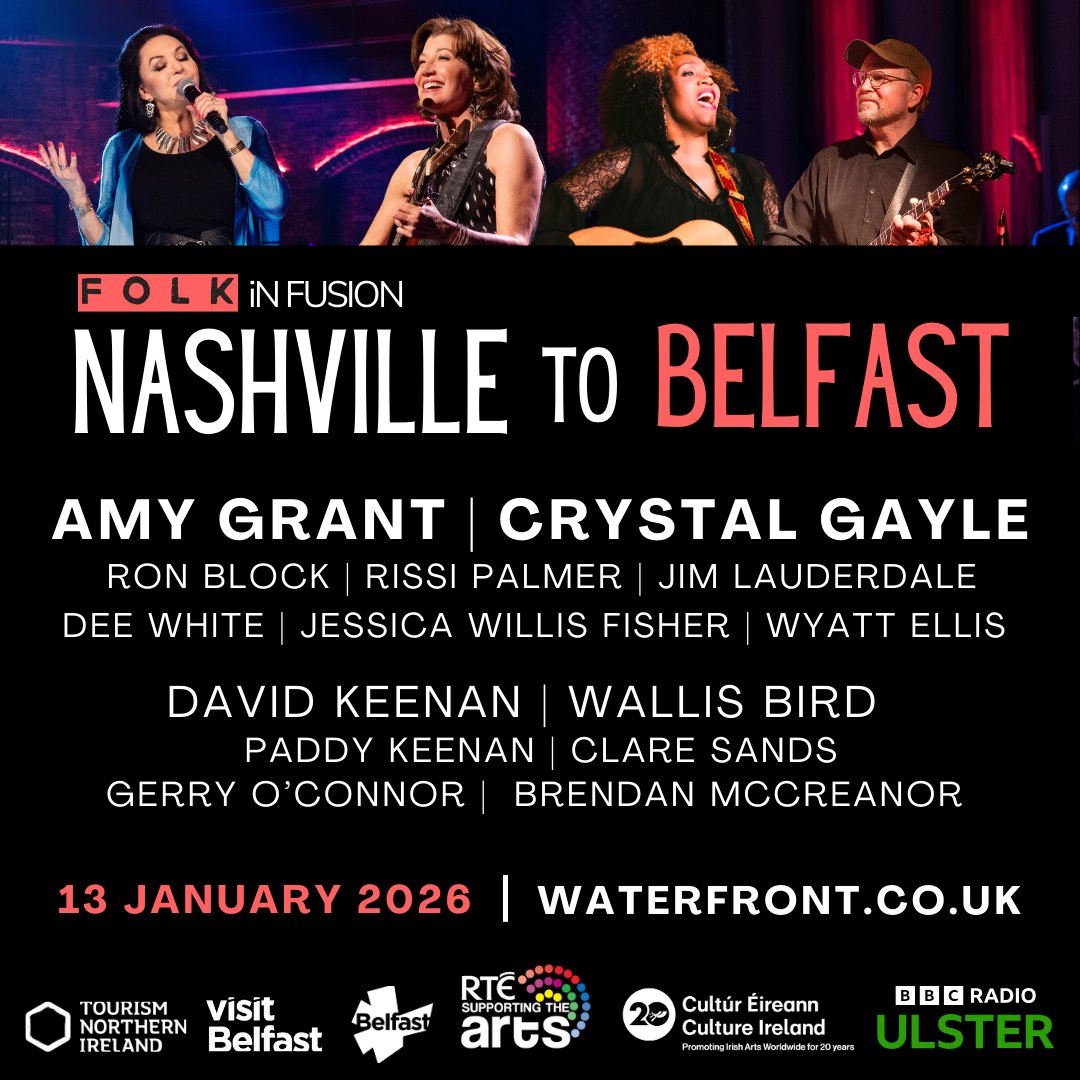 rte's tweet photo. ✨ RTÉ Supporting the Arts ✨

🎵 FOLK iN FUSION: Nashville to Belfast
📍Waterfront Hall, Belfast
📅 13th January 
👉 More info and tickets: https://t.co/jH64tqOwaP

#RTESupportingtheArts @Showing_Roots https://t.co/acK13teaUv