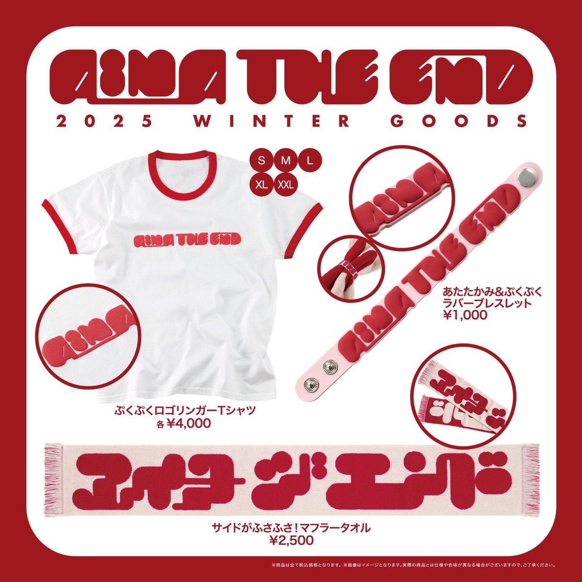 アイナさん冬グッズ、レディクレとCDJでgetしました!!今日から通販で