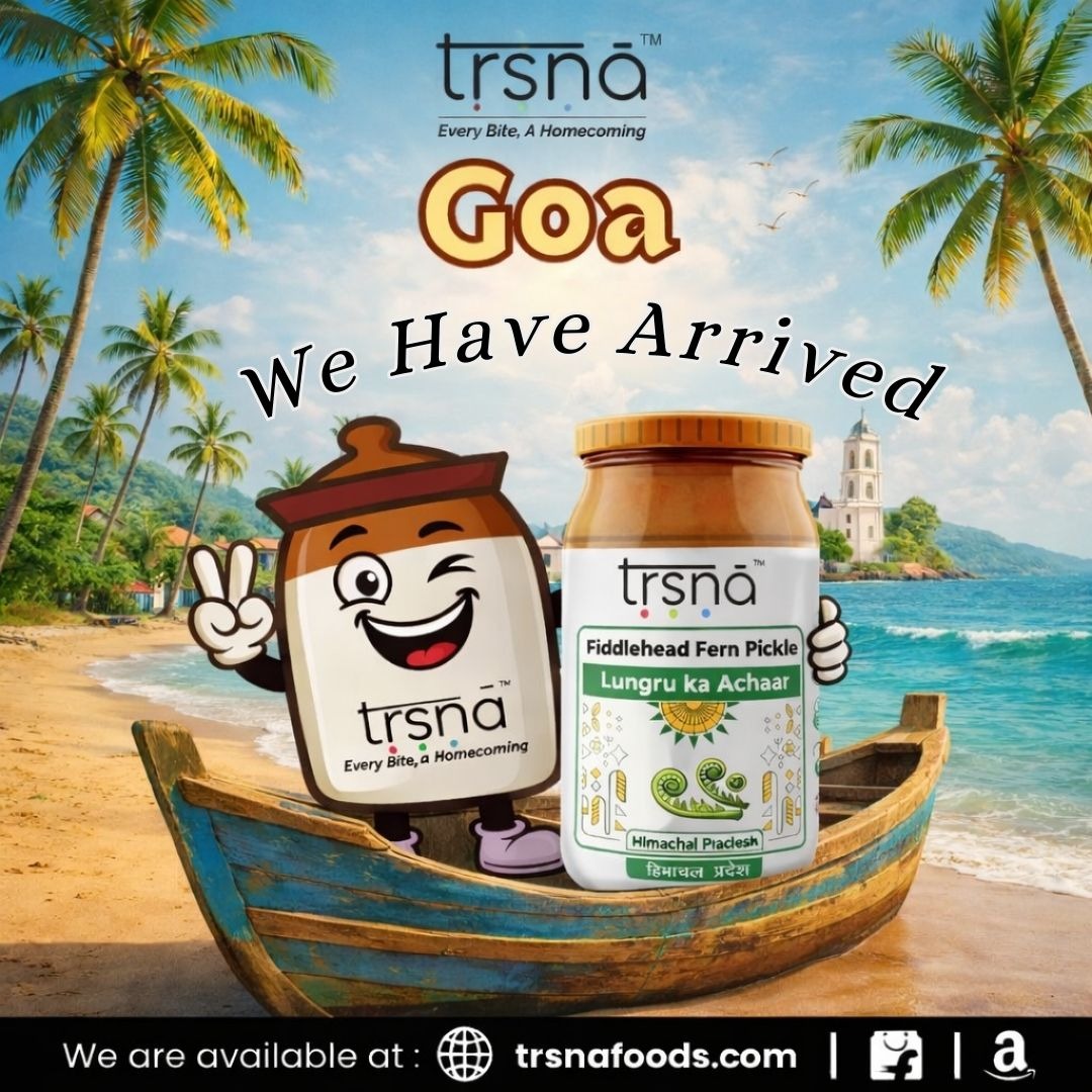 TrsnaF's tweet photo. Hello Goa! 🌴✨
Trsna is here authentic flavours that feel like home 🤍
#TrsnaFoods #NowInGoa #EveryBiteAHomecoming #GoaVibes https://t.co/lrGA0IKNwO