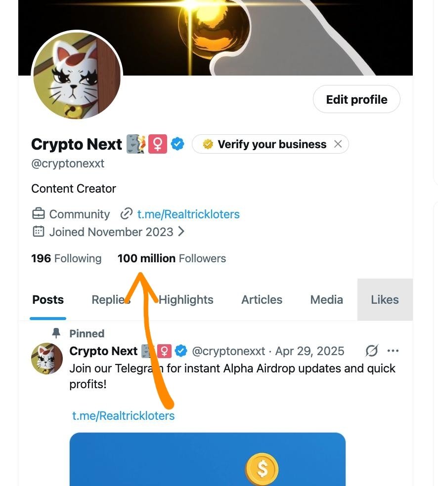 Congratulations to me 🫡 Woke up famous today 😌 100,000,000 [ 100M ]  followers. Just pure hard work by Twitter servers 💪 Crypto grind different  in 2026 🤭 Thanks @X @grok @elonmusk