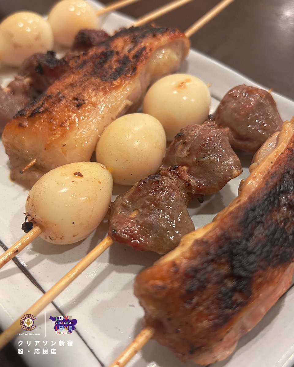 CriacaoShinjuku's tweet photo. #クリアソン新宿 #超・応援店 
選手が実際に食べてご紹介🐔

#鳥けん ※2026/1/24に閉店予定
#十串コース ¥2,640

"種類が豊富でどれもおいしかったですが、個人的にももが一番でした！"  by #今井聖士

🏠鳥けん
📍新宿3丁目駅から徒歩5分

#クリアソン新宿｜#超応援店 https://t.co/i9aW3Mel0n