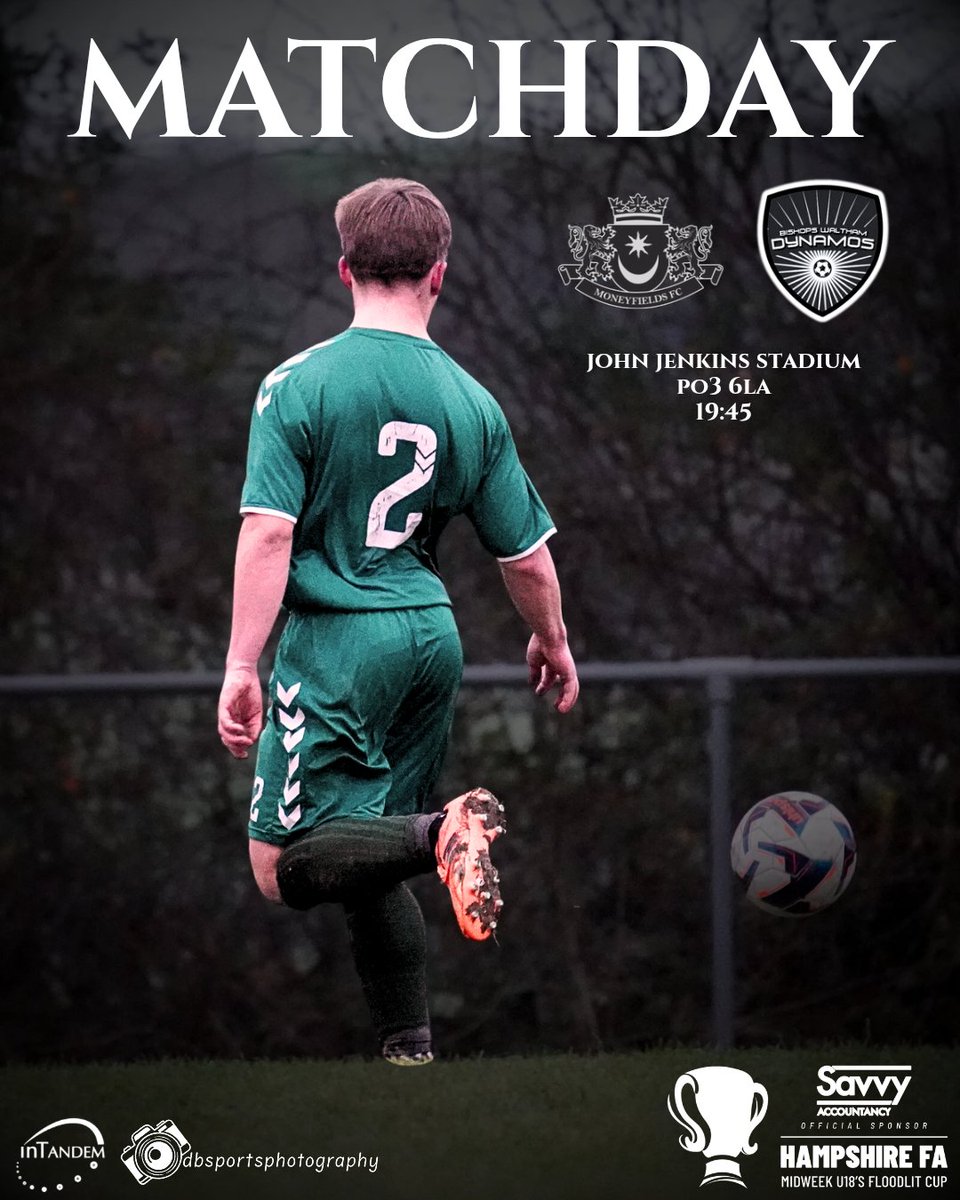 BW_Dynamos's tweet image. U18 MATCHDAY

🆚️ @MONEYFIELDSFC u18s
📍John Jenkins Stadium
🕑 19:45
🏆 @HampshireFA u18s Floodlit Cup

Back the young Dynamos as they aim for a 2nd "cupset" in the Floodlit Cup tonight! ⚡️