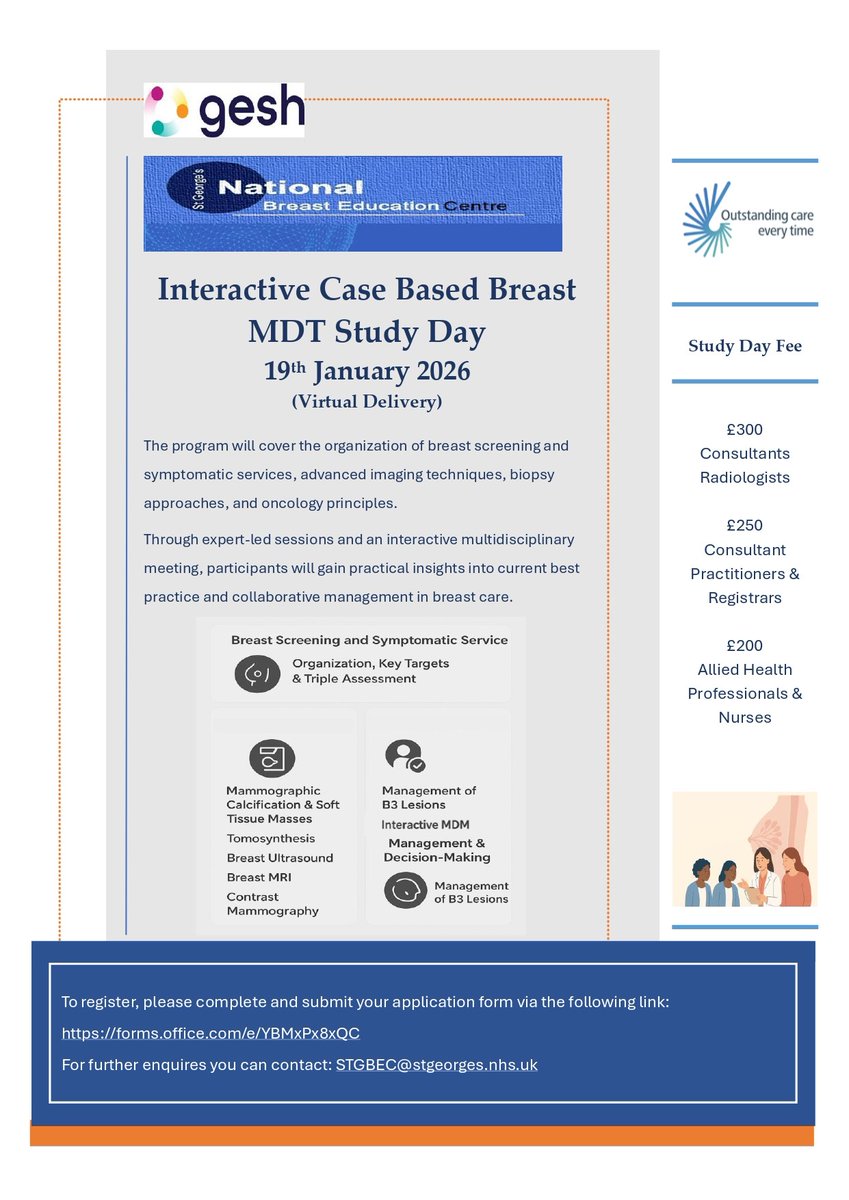 St George's National Breast Education Centre tweet media