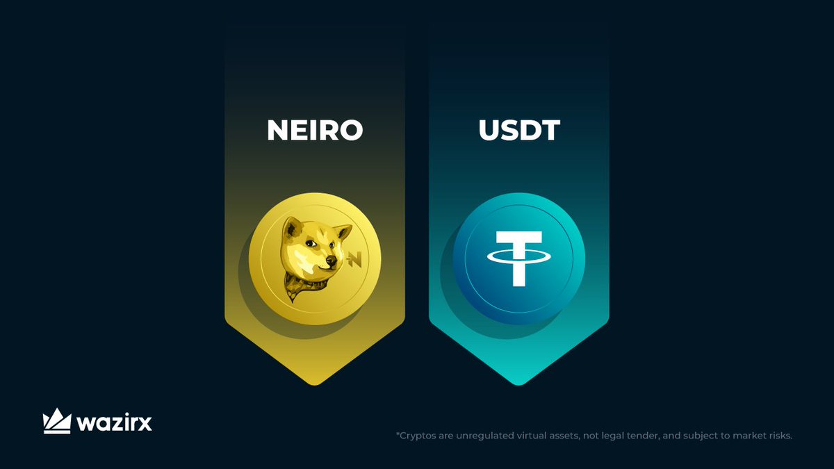 ⚡️ NEIRO/USDT trading is live on WazirX ⚡️

You can now buy, sell, and trade $NEIRO in the USDT market of WazirX! <a href="/neiro/">Neiro</a>

Before you start trading $NEIRO:  

» Follow <a href="/WazirXIndia/">WazirX: India Ka Bitcoin Exchange</a> 
» Repost this post
» Reply with #NeiroOnWazirX &amp; tag 2 friends   

5 lucky winners will win ₹500