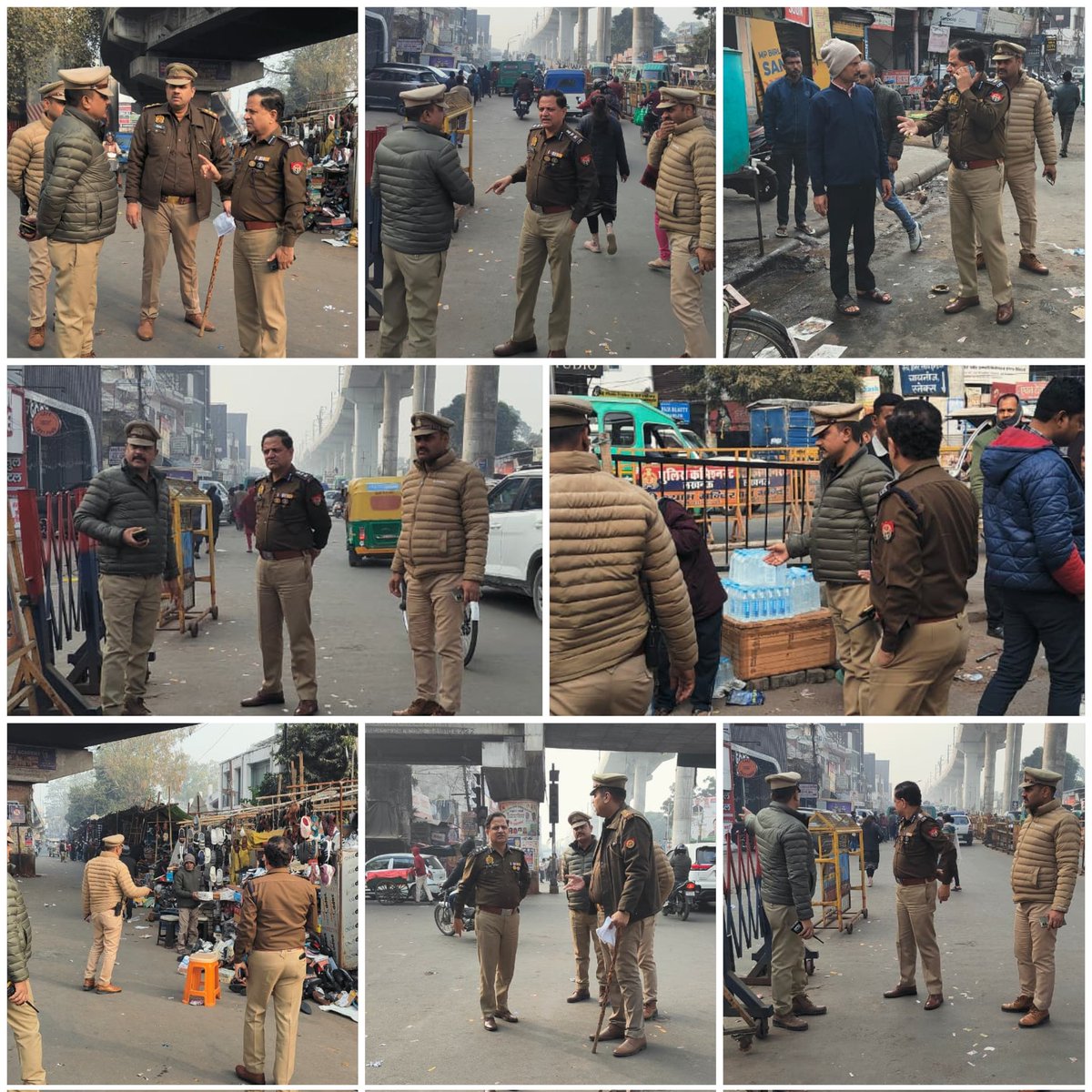 lucknowtraffic's tweet photo. ⚠️अतिक्रमणकारीयों पर हो रही लगातार निरोधात्मक करवाई ⚠️
DCP(T) श्री @KamleshDixitIps सर एवं अन्य यातायात कर्मियों द्वारा निशातगंज चौराहे पर 100 मी0 चारो तरफ अतिक्रमण के खिलाफ प्रवर्तन की कार्रवाई की गई तथा भविष्य में दोबारा अतिक्रमण न करने हेतु चेतावनी दी गई।
#trafficawarenes https://t.co/EJgxDh0fE9