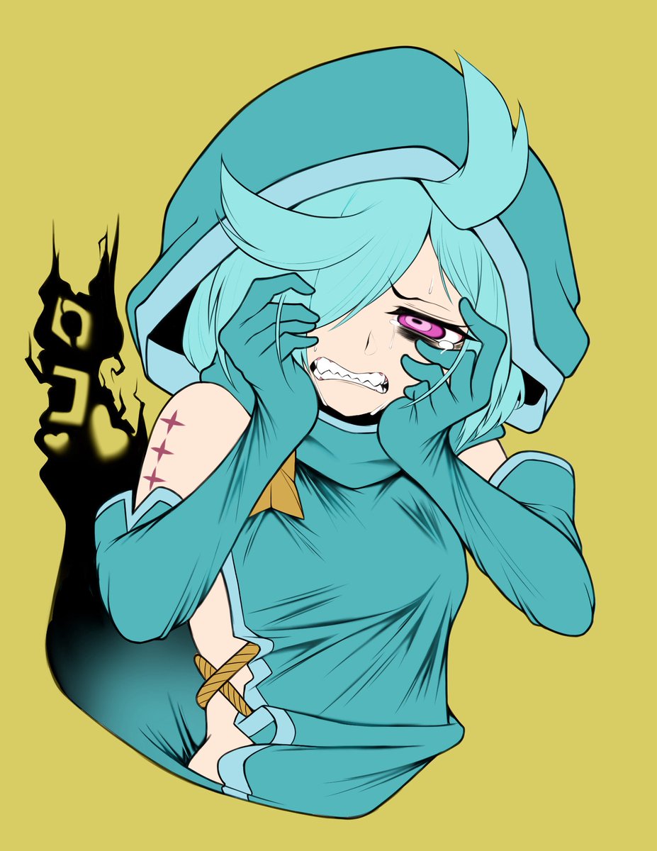 カゲ塗り、ベース色配置、ベースにカゲ乗算、カゲ色変更

カゲ色変更無しでも良いかもな 