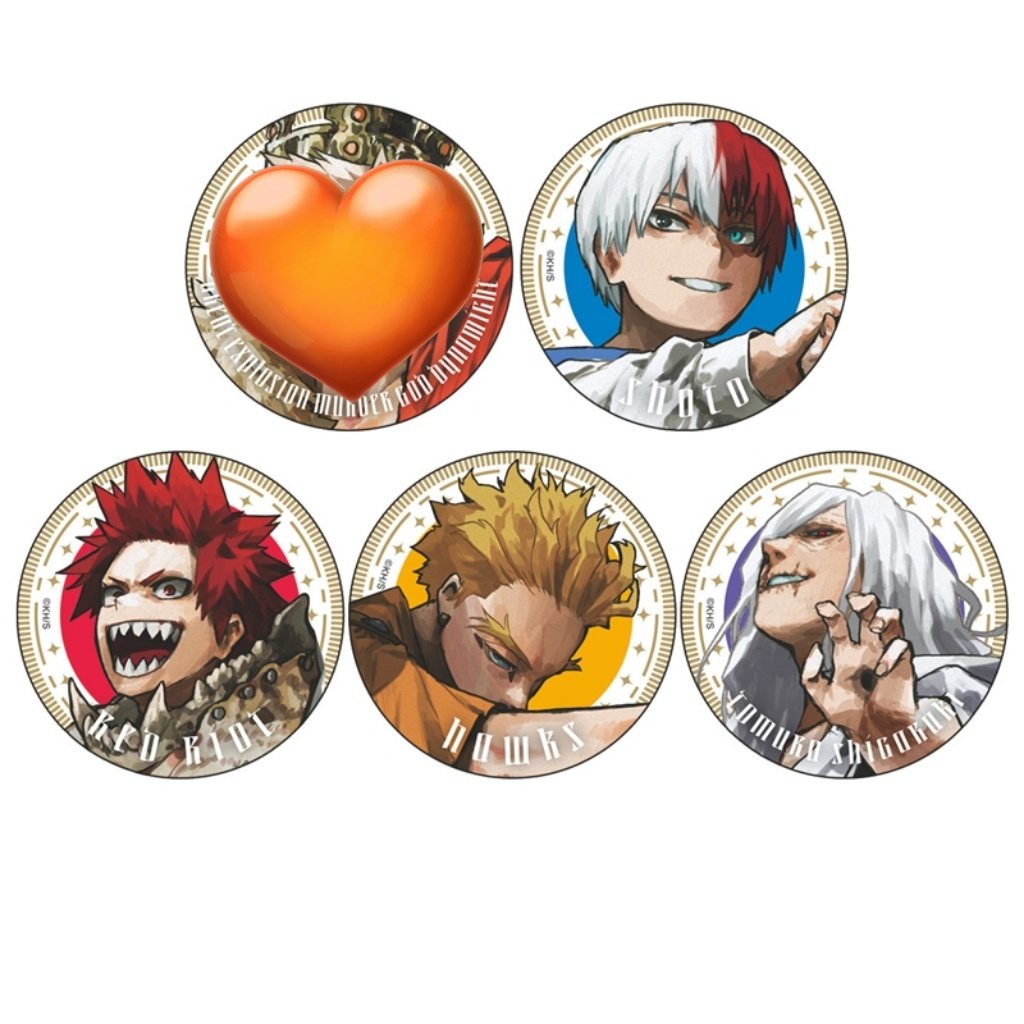 hrakyuu_895's tweet photo. 【譲渡】 ジャンプ 僕のヒーローアカデミア ヒロアカ GIGA AUTUMN autumn 全サ 缶バッチ キャラカード 新十傑  

譲:轟、ホークス、切島、死柄木
　 缶バッチ各30、カード各5

求:定価＋送料

キャラ毎纏めてのみ。轟単体不可。
検索からもお気軽にお声かけください。 https://t.co/WVCMSg8F1A