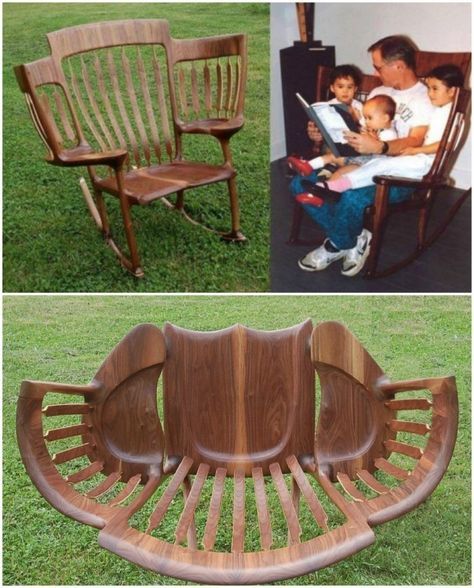 BiancoDavinci's tweet image. Rocking Chair by Virginia craftsman Hal Taylor