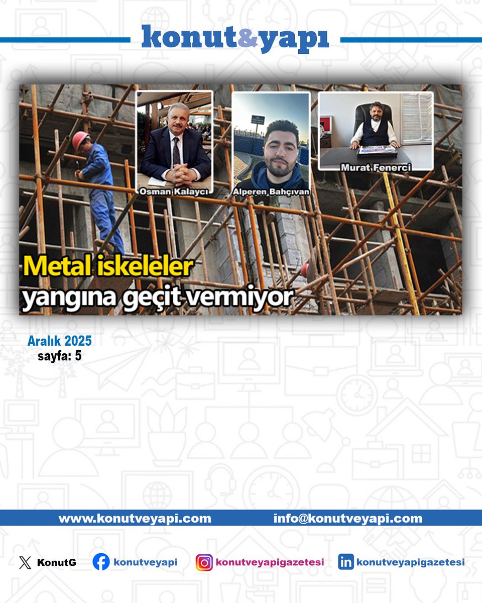 📌Sektör temsilcilerinin konuya ilişkin görüşlerine yer verdiğimiz haberimiz, inşaat iskelelerinde kullanılan malzemelerin ne denli hayati öneme sahip olduğu gerçeğini ortaya koydu.
Detaylar profildeki linkte...