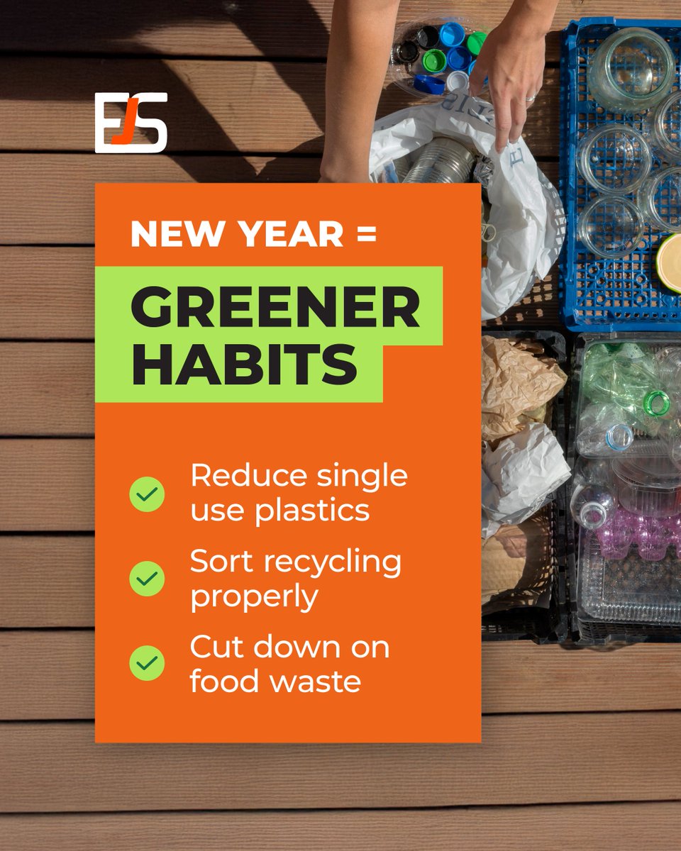 The new year is the perfect time to commit to smarter waste management. Every small change helps protect our planet.

If you need expert support to increase the efficiency of your recycling efforts, get in touch today!

#Sustainability #WasteManagement #EJShanley