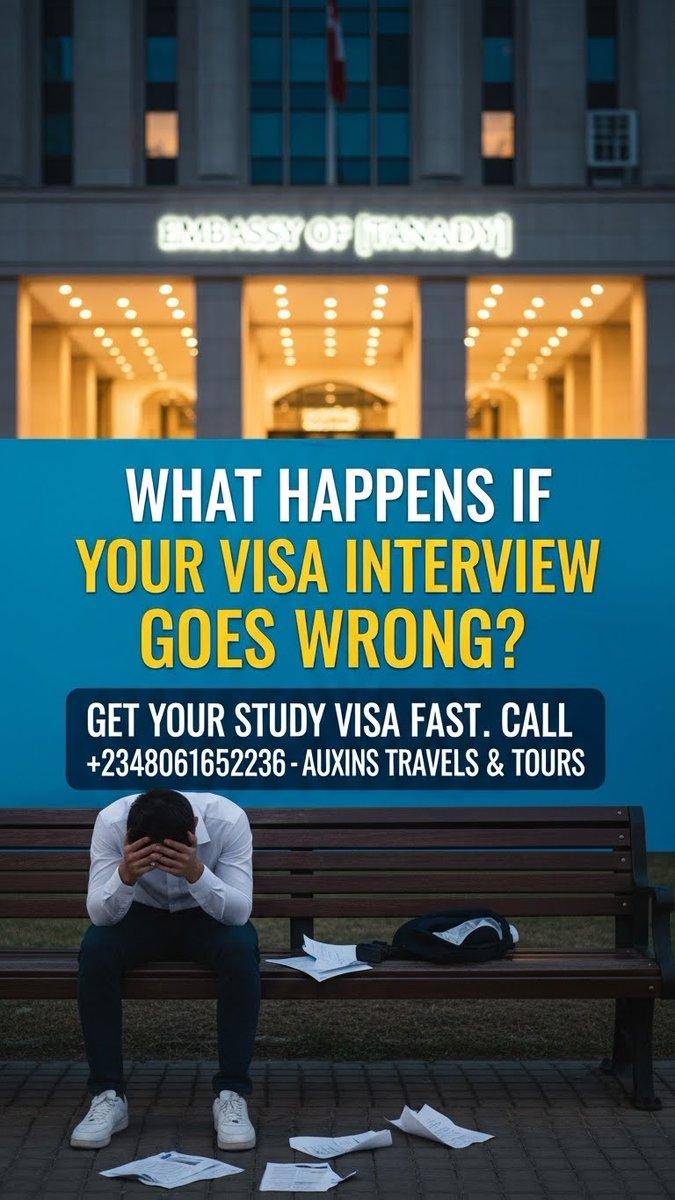 scholarshipsast's tweet image. What Happens If Your Visa Interview Goes Wrong?
#VisaInterview #VisaInterviewTips #ImmigrationStruggles #VisaJourney #ImmigrationLaw #VisaProcess #WhatHappensNext #VisaApproval #VisaDenial #InterviewMistakes #TravelBlog #TravelAdvice #ImmigrantStories #VisaHelp #EmbassyInterview