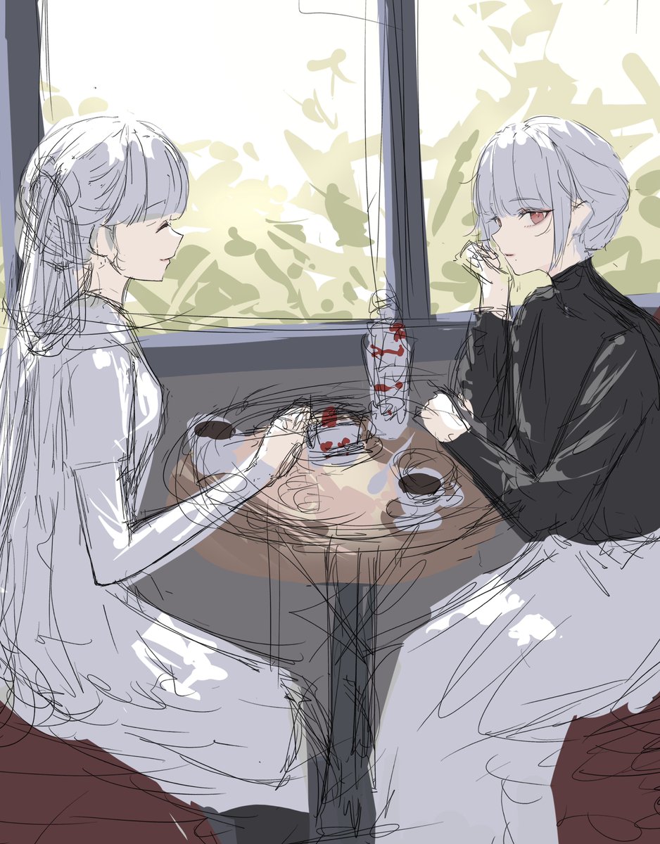 xxchl_t's tweet image. I plan to complete the popular doodle. I'd love it if you could let me know which illustrations you'd like to see finished by reposting or commenting! ☻

Jinhsi&amp;amp;Sanhua tea time rkgk