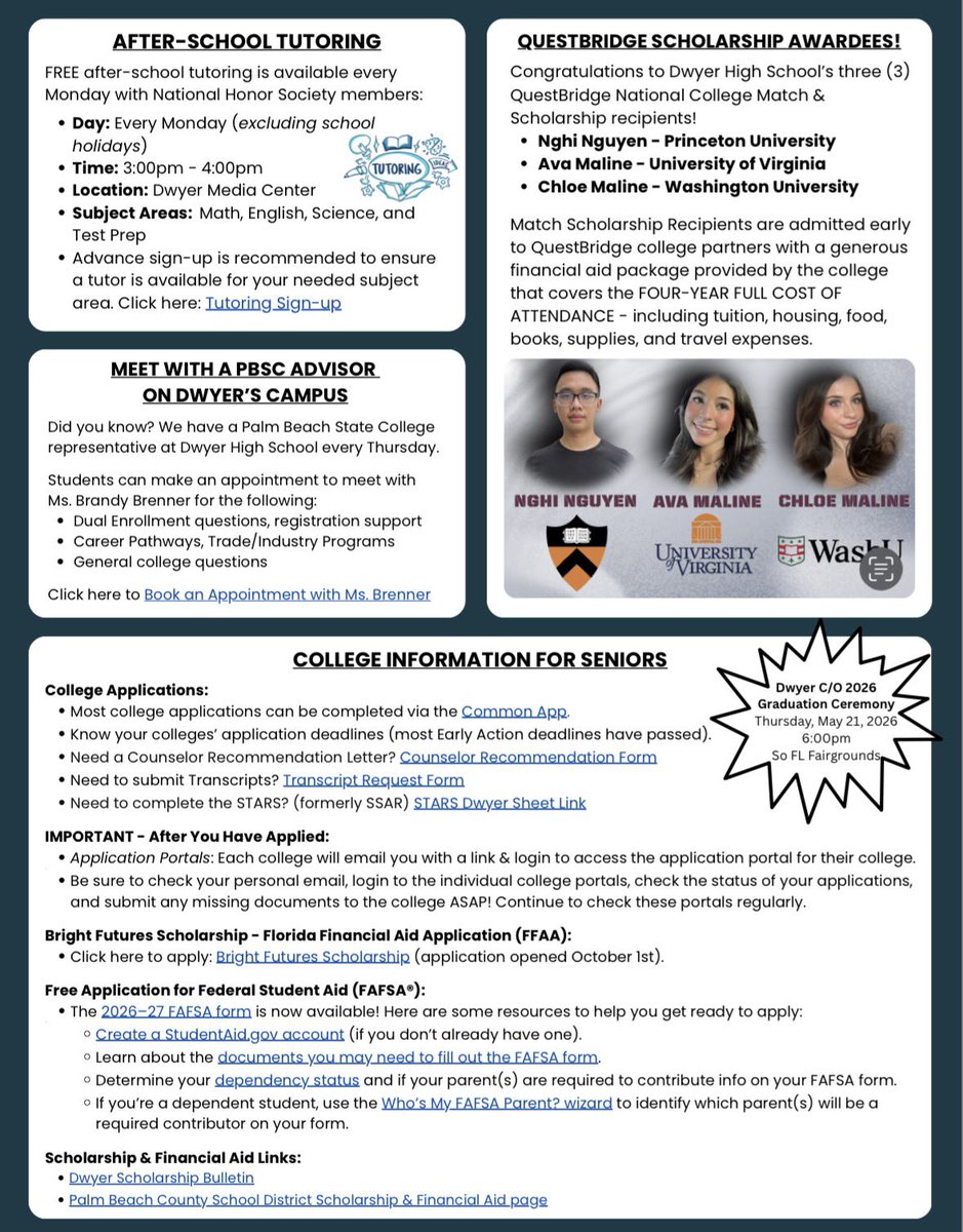 Dwyer School Counseling Dept. tweet media