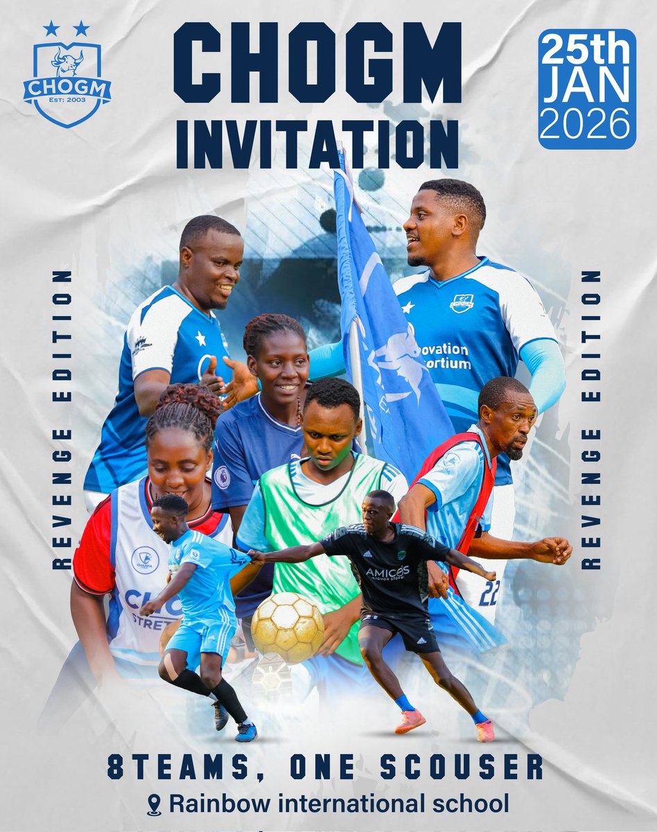 ChogmFc's tweet photo. The season curtain raiser gets under in two weeks time ,
Let the games begin
#chogminvitational2026
#valappartments
#tibiakitchen
#honghee https://t.co/TOe0HDtZ6F